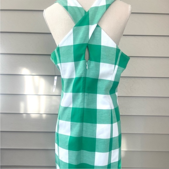 Crown & Ivy Teal and White Plaid Dress - Picture 3 of 5